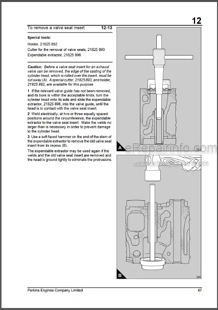 Photo 1 - Perkins 3000 Series 3012 CV12 Workshop Manual Diesel Engines
