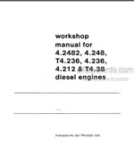 Photo 4 - Perkins 4.2482 4.248 T4.236. 4.236 4.212 T4.38 Workshop Manual Diesel Engines