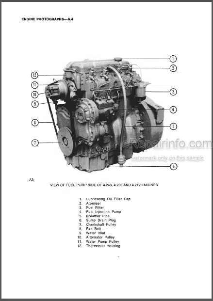 Photo 1 - Perkins 4.2482 4.248 T4.236. 4.236 4.212 T4.38 Workshop Manual Diesel Engines