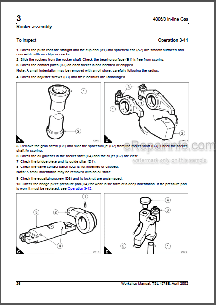 Photo 1 - Perkins 4006 4008 Workshop Manual Gas Engines