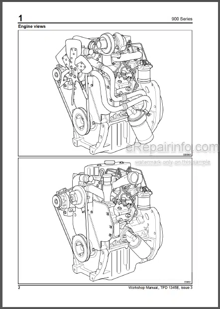 Photo 1 - Perkins 900 Series CP CR Workshop Manual Diesel Engines
