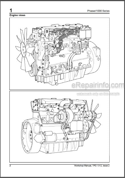 Photo 1 - Perkins Phaser 1000 Series AA To AH And YA To YE Workshop Manual Diesel Engines