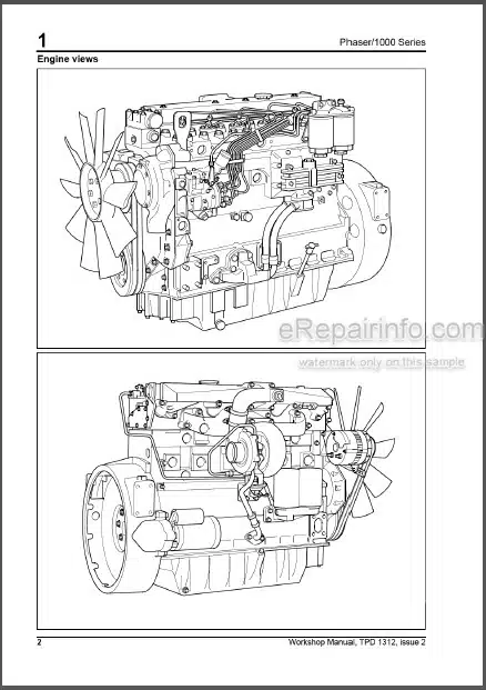 Photo 1 - Perkins Phaser 1000 Series AA To AH And YA To YE Workshop Manual Diesel Engines