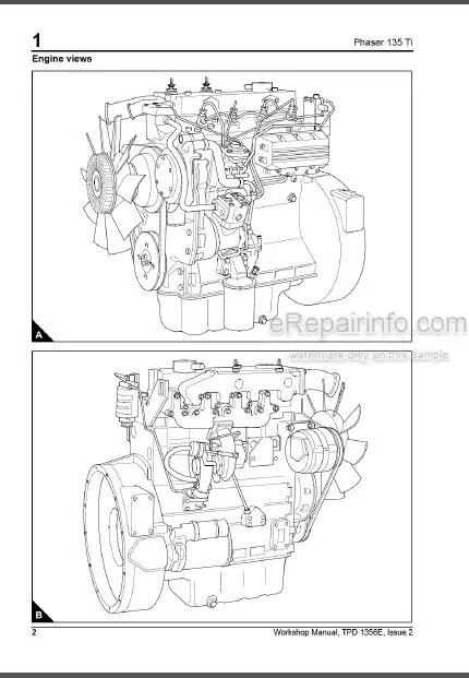 Photo 1 - Perkins Phaser 135 TI AL Workshop Manual Diesel Engine