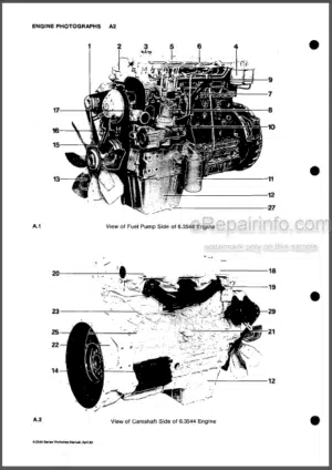 Photo 4 - Perkins T6.3544 6.3544 6.3724 Workshop Manual Diesel Engines