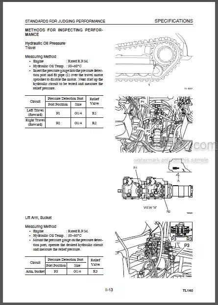 Photo 1 - Takeuchi TL140 Workshop Manual Crawler Loader