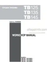 Photo 6 - Takeuchi TB125 TB135 TB145 Workshop Manual Compact Excavator CG4E004