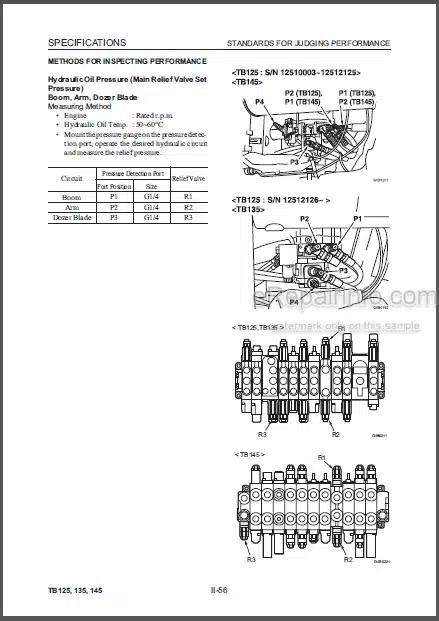 Photo 1 - Takeuchi TB125 TB135 TB145 Workshop Manual Compact Excavator CG4E004