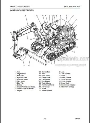 Photo 8 - Takeuchi TB138FR Workshop Manual Compact Excavator CG5E001