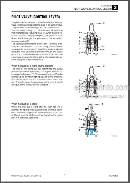 Photo 1 - Takeuchi TB216 Workshop Manual Mini Excavator