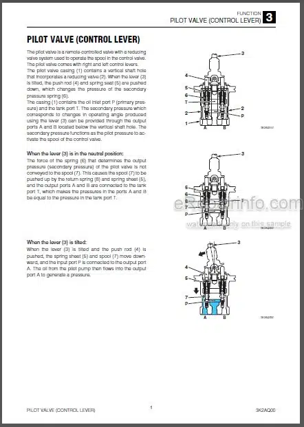 Photo 1 - Takeuchi TB216 Workshop Manual Mini Excavator