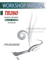 Photo 4 - Takeuchi TB260 Workshop Manual Mini Excavator