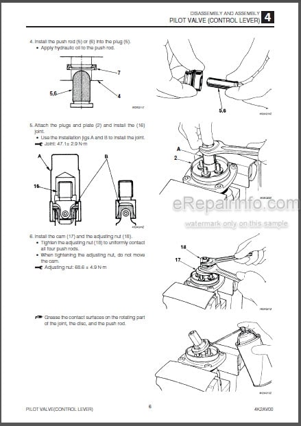 Photo 1 - Takeuchi TB260 Workshop Manual Mini Excavator