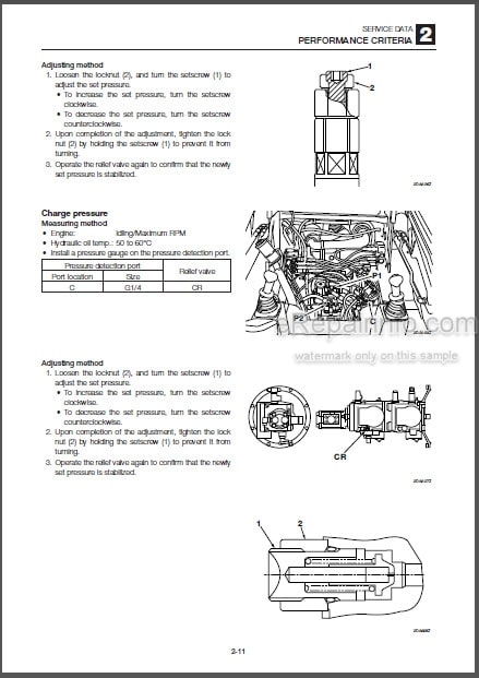 Photo 1 - Takeuchi TL120 Workshop Manual Crawler Loader