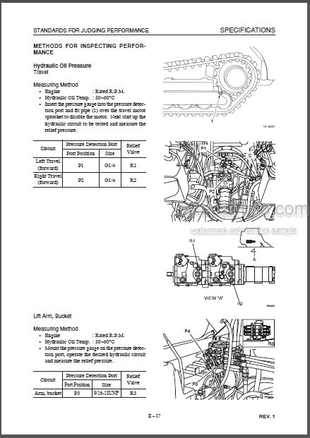 Photo 1 - Takeuchi TL150 Workshop Manual Crawler Loader