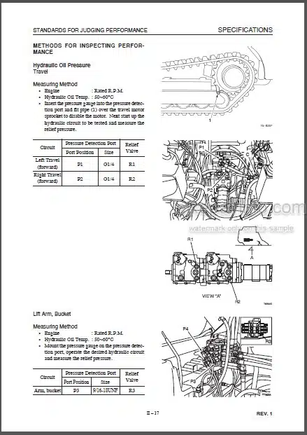 Photo 1 - Takeuchi TL150 Workshop Manual Crawler Loader
