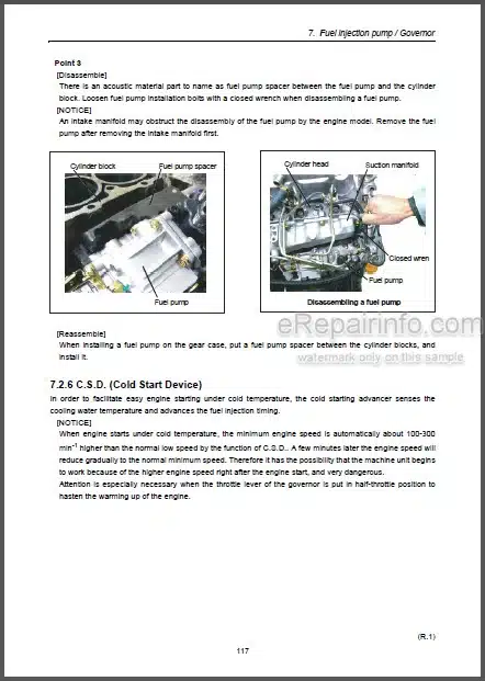 Photo 1 - Yanmar 3TNV 4TNV Series 3TNV82A To 3TNV88 4TNV84T To 4TNV106T Service Manual Engine M9961-02E050