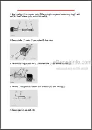 Photo 8 - Caterpillar 301.5 301.6 301.8 Repair Manual Mini Hydraulic Excavator