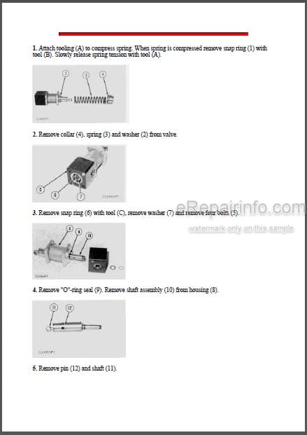 Photo 1 - Caterpillar 214B 214BFT 224B Repair Manual Excavators Wheel Type