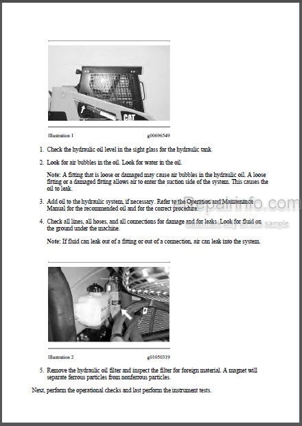 Photo 1 - Caterpillar 216B 226B 232B 242B Repair Manual Skid Steer Loader RLL MJH SCH BXM