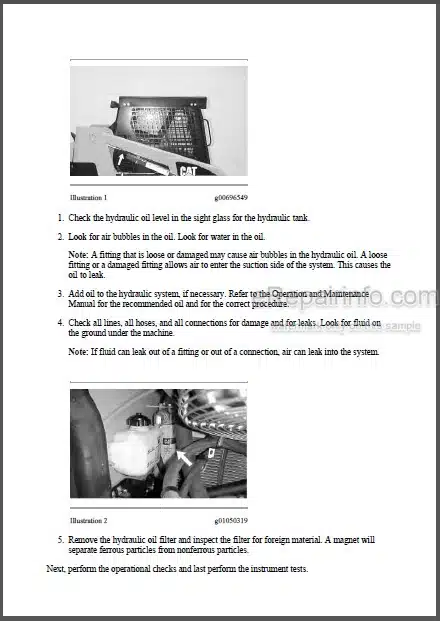 Photo 1 - Caterpillar 216B 226B 232B 242B Repair Manual Skid Steer Loader RLL MJH SCH BXM