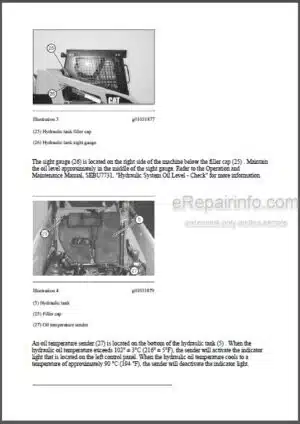 Photo 7 - Caterpillar 236B 246B 252B 262B Repair Manual Skid Steer Loader