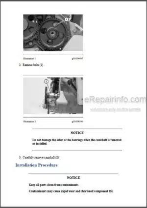 Photo 8 - Caterpillar 236B 246B 252B 262B Repair Manual Skid Steer Loader