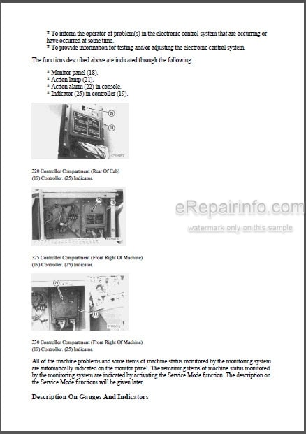 Photo 1 - Caterpillar 320 320L 320N 320S Repair Manual Excavator