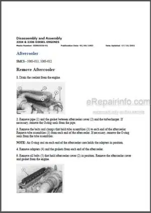 Photo 11 - Caterpillar 350 350L Repair Manual Excavator SN 2ZL 3ML 8HK 9FL