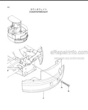 Photo 11 - Hitachi EX30UR-2C Parts Catalog Excavator