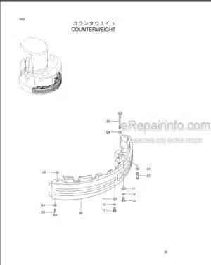 Photo 8 - Hitachi EX33U Parts Catalog Excavator