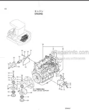 Photo 12 - Hitachi EX40-2 Parts Catalog Excavator