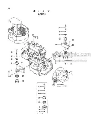 Photo 5 - Hitachi EX40UR-2C Parts Catalog Excavator