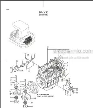 Photo 9 - Hitachi EX45-2 Parts Catalog Excavator