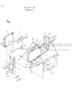 Photo 8 - Hitachi EX50-UR Parts Catalog Excavator