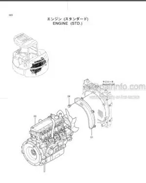 Photo 6 - Hitachi EX55-UR Parts Catalog Excavator