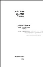 Photo 5 - JD 4050 4250 4450 Technical Manual Tractor TM1353