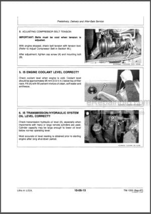 Photo 2 - JD 4050 4250 4450 Technical Manual Tractor TM1353