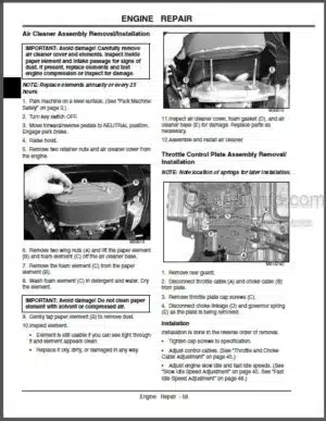 Photo 7 - JD LTR155 LTR166 LTR180 Technical Manual Lawn Tractors TM1768