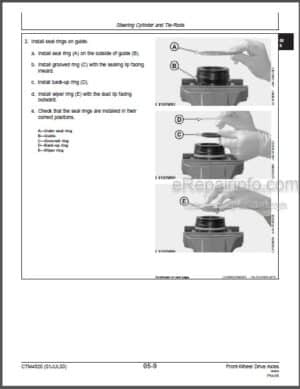Photo 9 - John Deere 730 733 740 745 750 Technical Manual Front Wheel Drive Axles CTM4820
