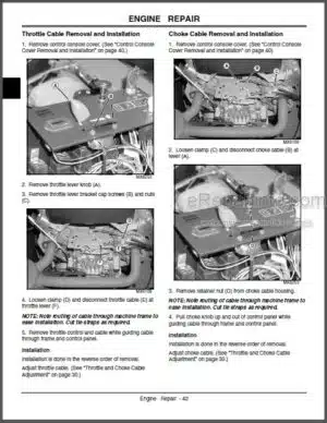 Photo 2 - John Deere 737 757 Technical Manual Mid-Mount Z-Trak TM2199