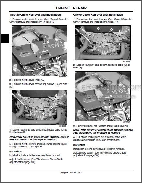 Photo 1 - John Deere 737 757 Technical Manual Mid-Mount Z-Trak TM2199