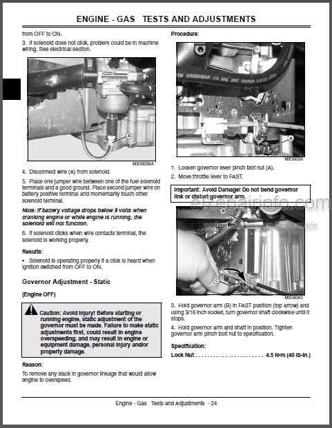 Photo 1 - JD LA100 Series Technical Manual Tractors TM2371