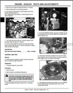 Photo 8 - JD LX172 LX173 LX176 LX178 LX186 LX188 Technical Manual Lawn Tractors TM1492