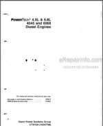 Photo 4 - John Deere PowerTech 4.5L 6.8L 4045 6068 Technical Manual Diesel Engine CTM104