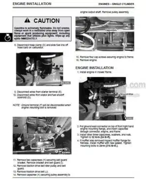 Photo 10 - JD Sabre 1438GS-2046HV Technical Manual Lawn And Garden Tractors TM1769