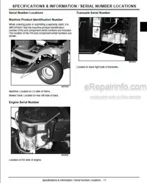 Photo 7 - JD Sabre 1842GV 1842HV Technical Manual Yard Tractors TM1740