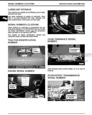 Photo 7 - JD Sabre 2048HV 2254HV 2554HV Technical Manual Garden Tractors TM1741