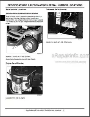 Photo 7 - JD Scotts S1642 S1742 S2046 S2546 Limited Edition Technical Manual Lawn Tractors TM1776