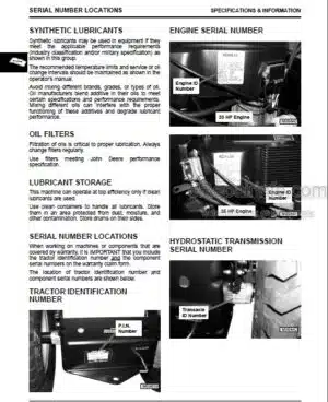 Photo 1 - JD Scotts S2048 S2348 S2554 Technical Manual Yard And Garden Tractors TM1777